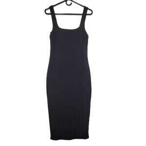 Good American Women's Tank Contour Dress‎ Size 3 (Large) Black GDK0059